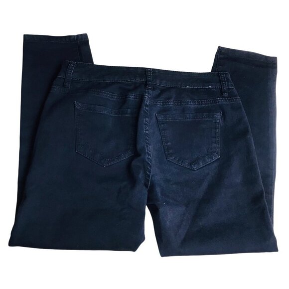 Warehouse One Black Skinny Ankle Jean Women size 30 - Picture 3 of 8